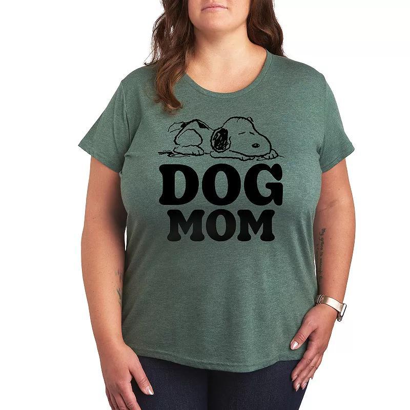 Plus Peanuts Snoopy Dog Mom Graphic Tee, Womens Product Image