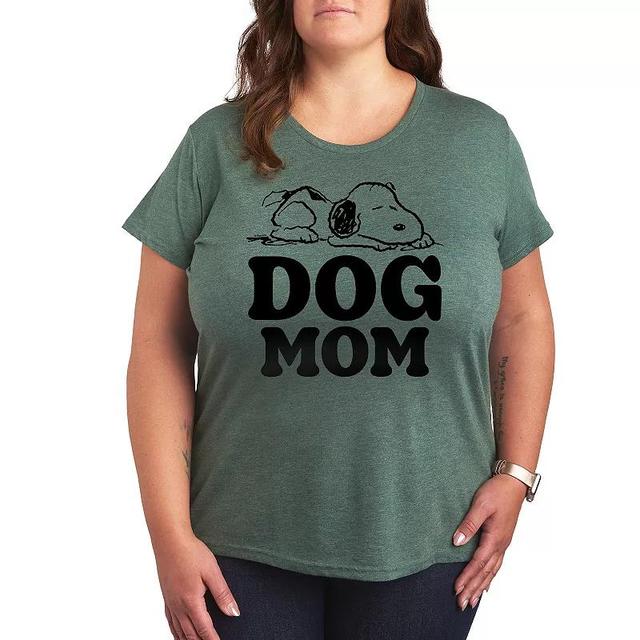 Plus Peanuts Snoopy Dog Mom Graphic Tee, Womens Product Image