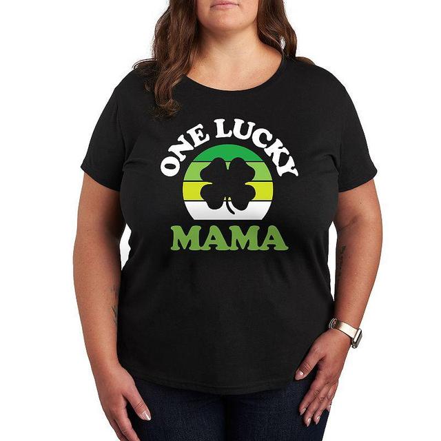 Plus One Lucky Mama Graphic Tee, Womens Product Image