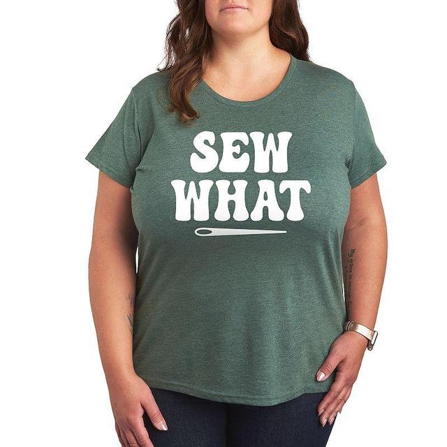 Plus Sew What Graphic Tee, Womens Product Image