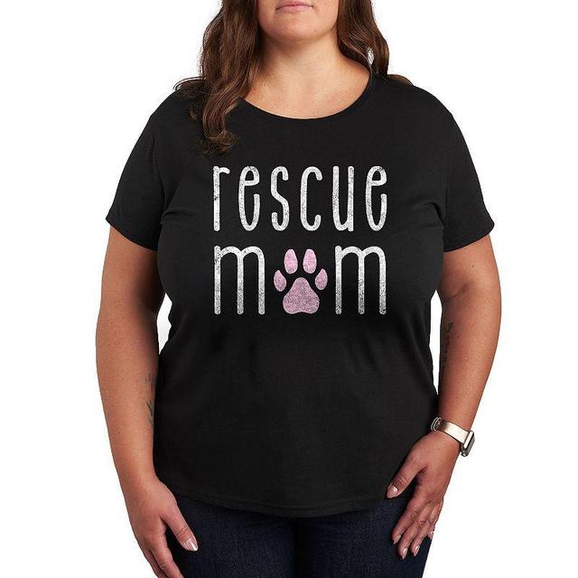 Womens Rescue Mom Graphic Tee Product Image