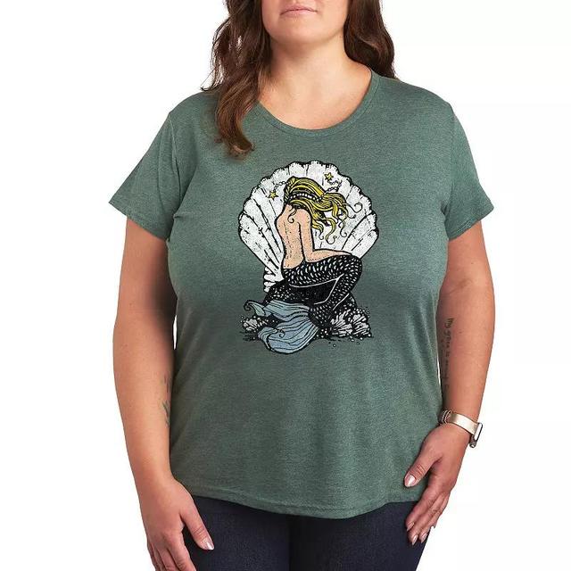 Disneys Mickey Mouse Plus St. Patricks Day Icons Graphic Tee, Womens Grey Green Product Image