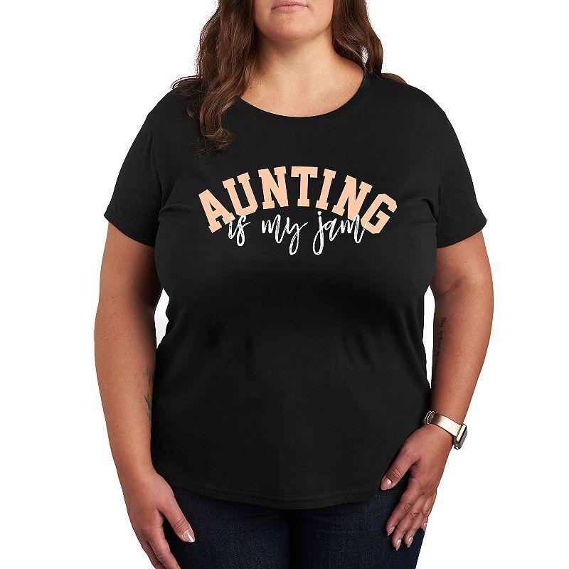 Plus Aunting Is My Jam Graphic Tee, Girls Product Image