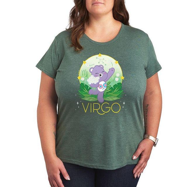 Plus Care Bears Virgo Graphic Tee, Womens Grey Gray Product Image