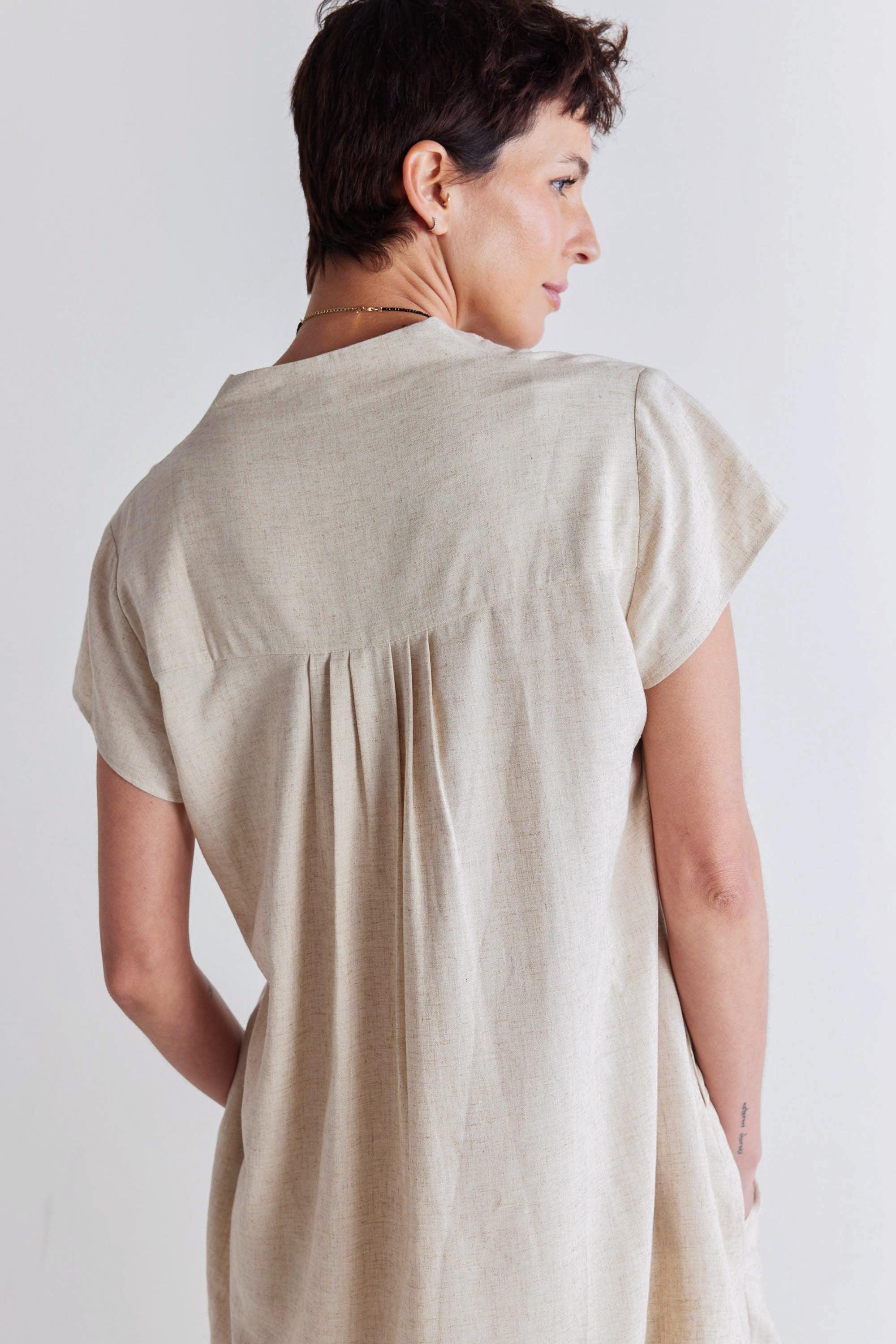 Daylight Linen High Low Blouse Product Image