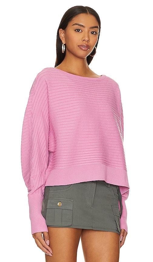 Free People Sublime Pullover in Pink. Size L, S. Product Image