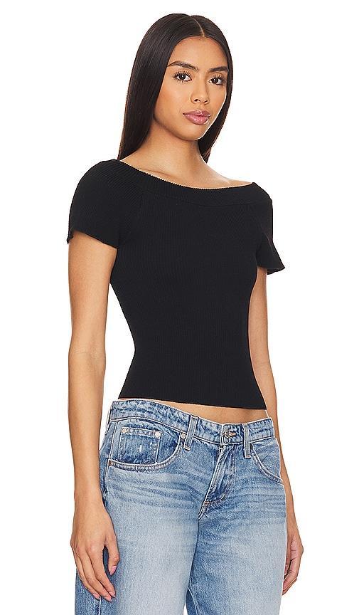 Free People X Intimately FP Ribbed Seamless Off Shoulder Top In Black Size L/XL, M/L. Product Image