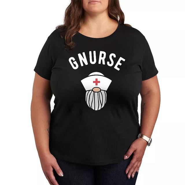 Plus Gnurse Graphic Tee, Womens Product Image