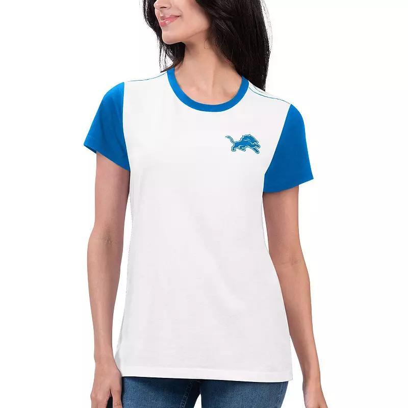 Womens G-iii 4Her by Carl Banks White Detroit Lions Fashion Illustration T-shirt - White Product Image