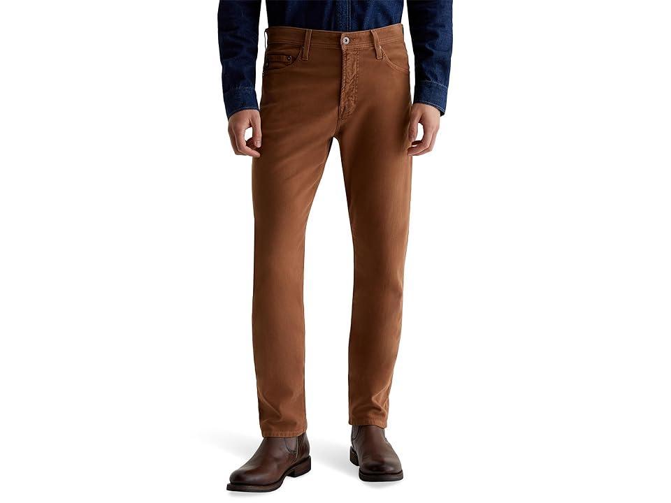 AG Jeans Everett Slim Straight Brushed Moleskin Pants (Roasted Acorn) Men's Casual Pants Product Image