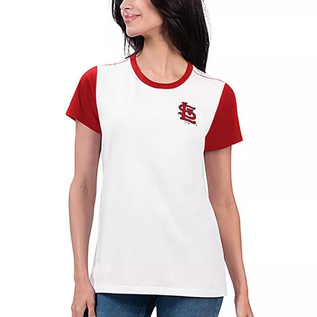 Womens G-III 4Her by Carl Banks St. Louis Cardinals Illustration Ringer T-Shirt Product Image