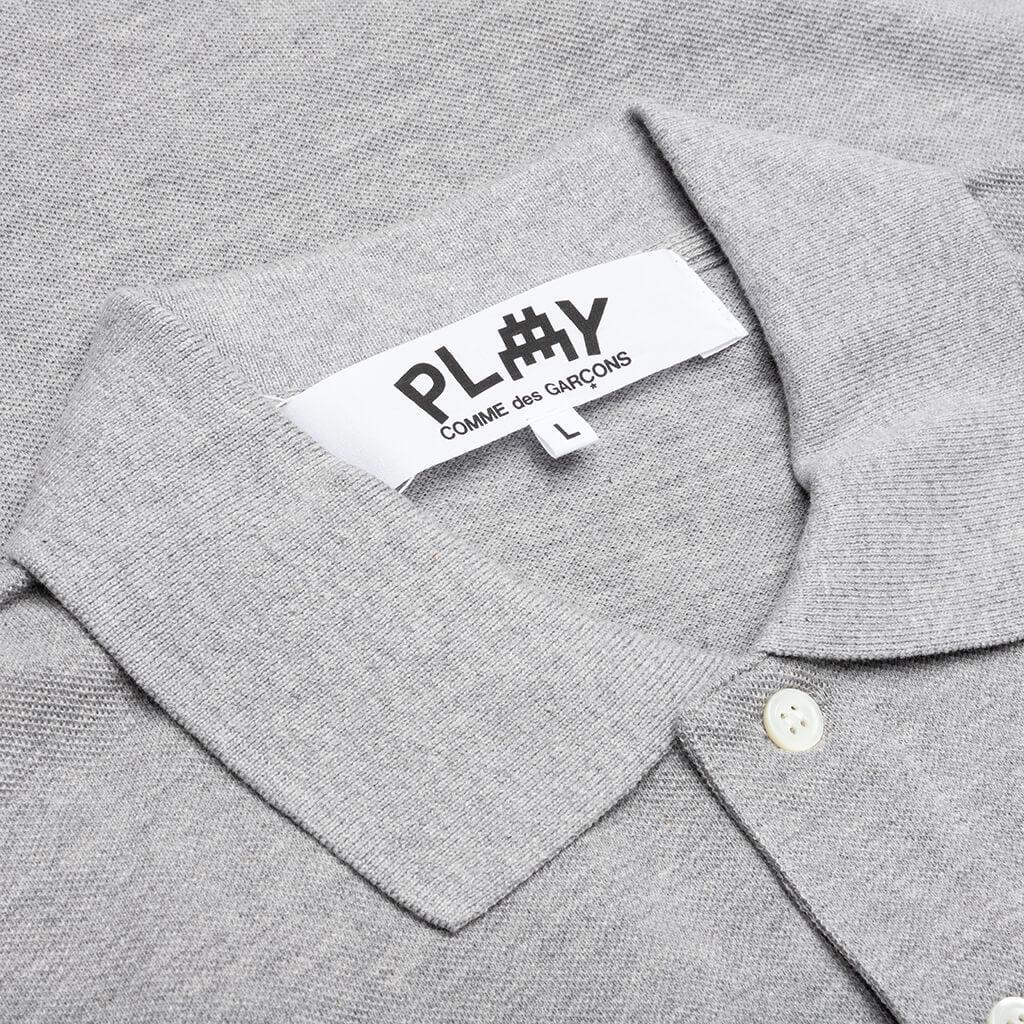 Comme des Garcons PLAY x the Artist Invader Polo - Grey Male Product Image