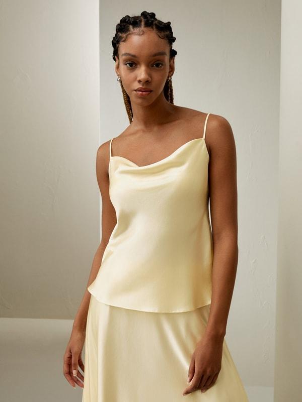 Golden Cocoon Cowl Neck Camisole Product Image