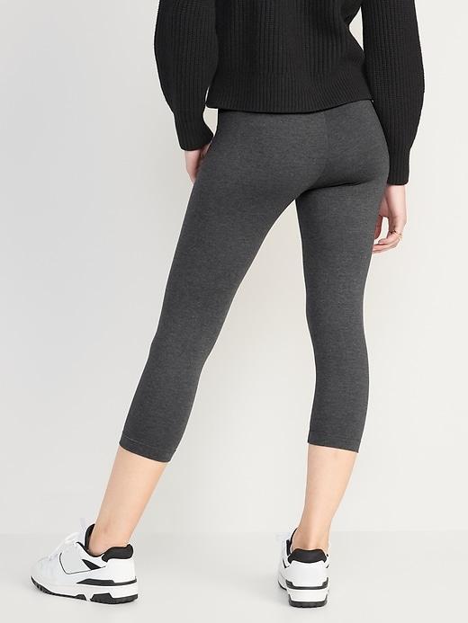 High-Waisted Crop Leggings Product Image