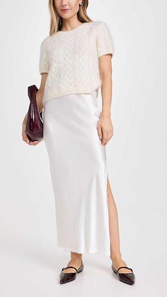 Enza Costa Satin Bias Skirt | Shopbop Product Image