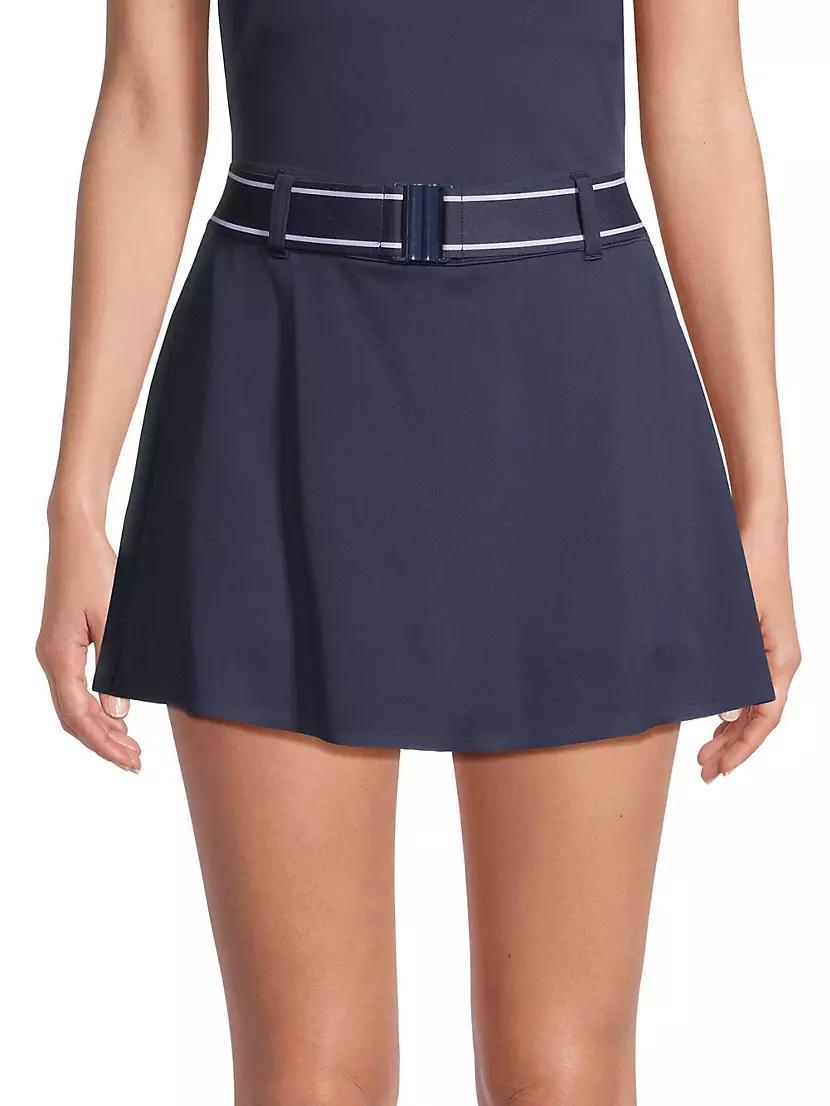 Luna Belted A-Line Miniskirt Product Image