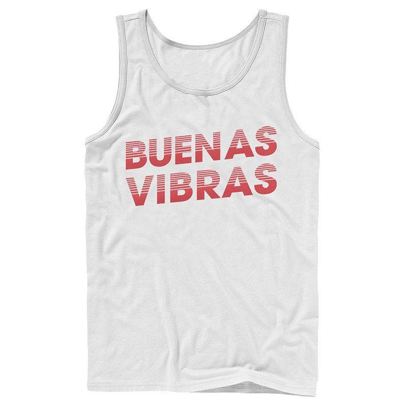 Mens Vibras Buenas Vintage Text Tank Top Product Image