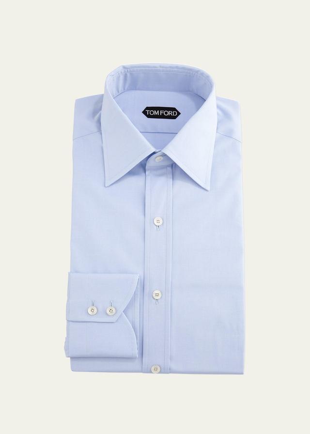 Mens Slim-Fit Solid Poplin Dress Shirt Product Image