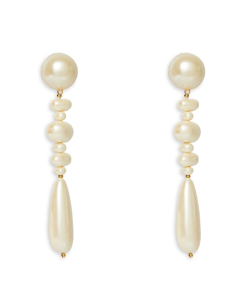 Womens Acrylic Pearl Copacabana Drop Earrings Product Image