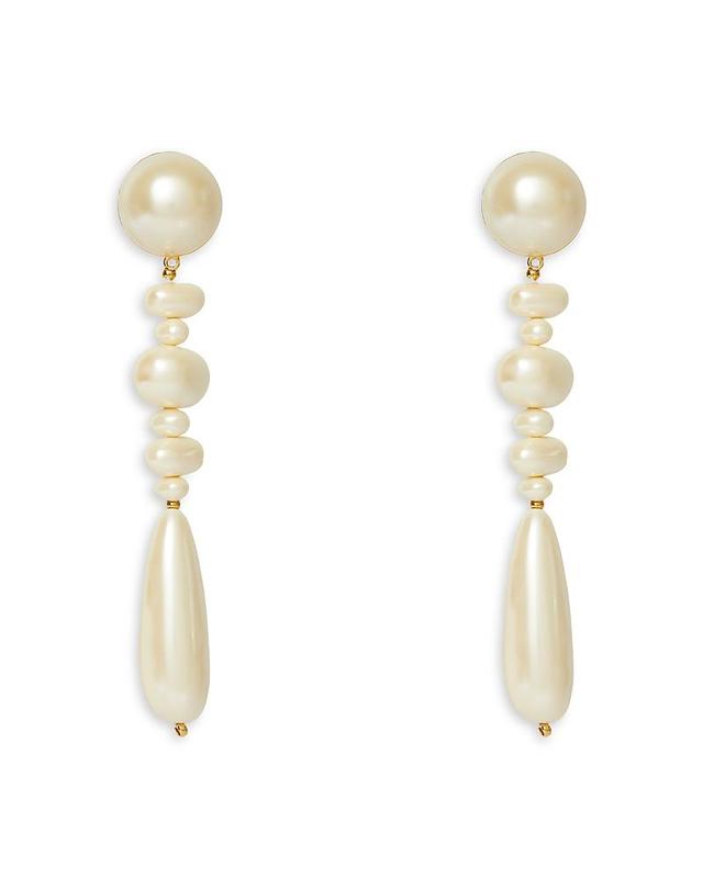 Womens Acrylic Pearl Copacabana Drop Earrings Product Image