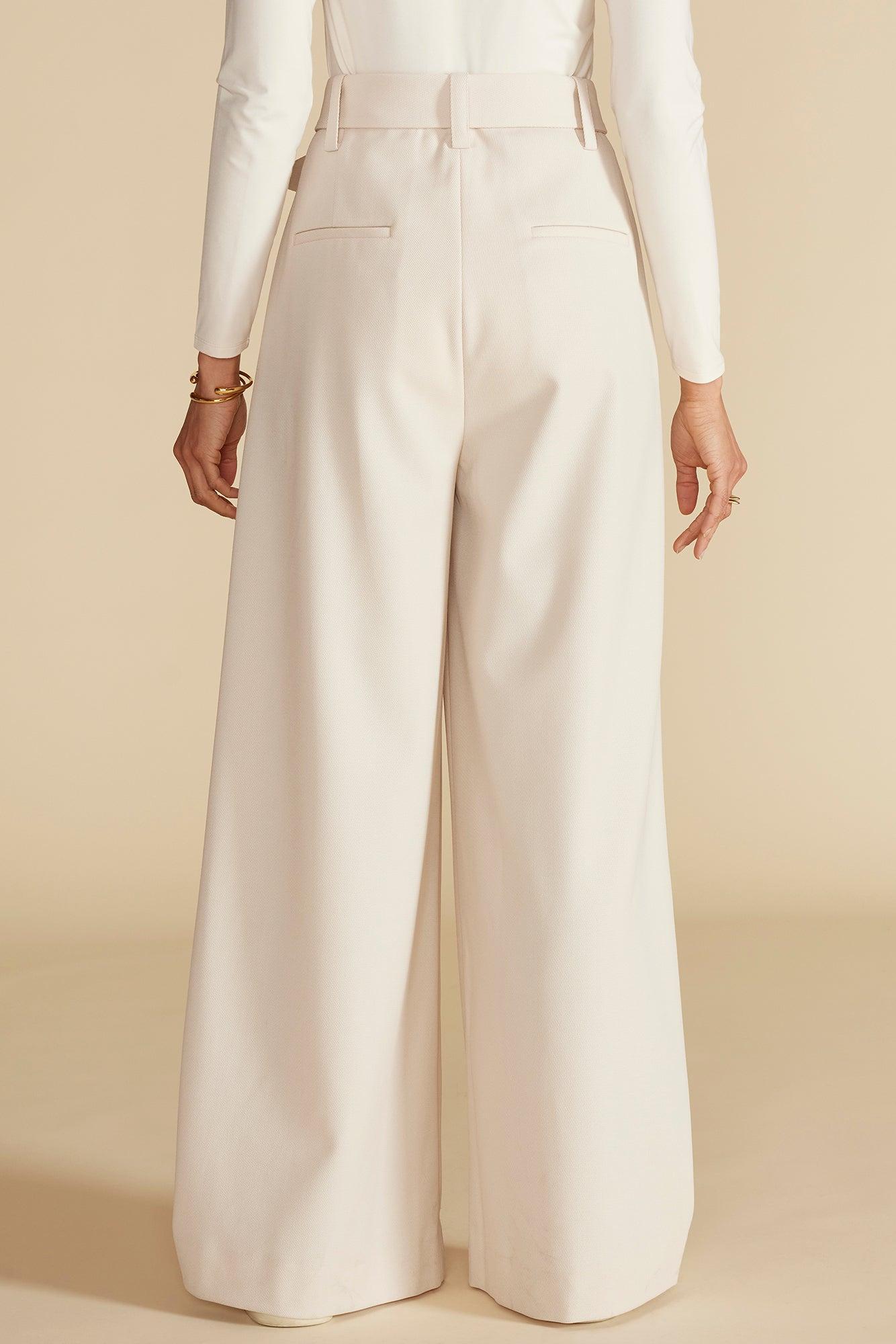 Victoire Wide Leg Pant - Ivory Product Image