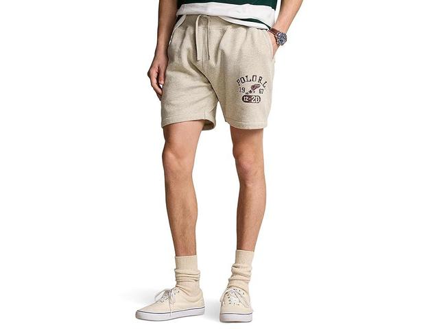 Polo Ralph Lauren 6 Logo Fleece Shorts (Light Vintage Heather) Men's Shorts Product Image