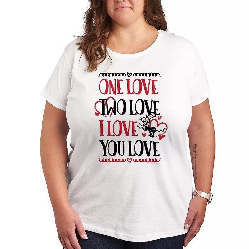 Plus Size Dr. Seuss One Love Two Love Graphic Tee, Womens product image