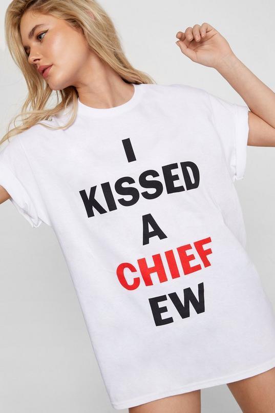 I Kissed A Chief Graphic T-shirt Product Image