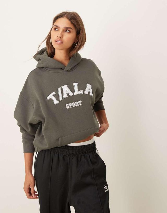 Tala logo hoodie in green Product Image