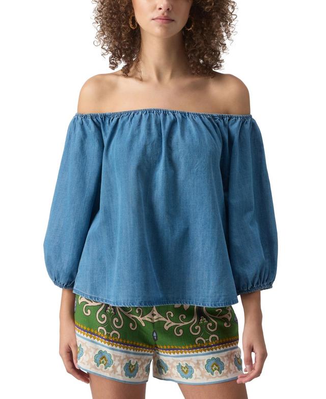 Women's Beach To Bar Chambray Blouse Product Image