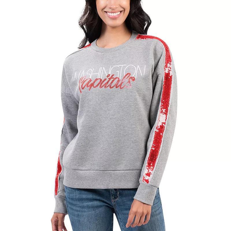 Womens G-III 4Her by Carl Banks Gray Washington Capitals Penalty Box Pullover Sweatshirt Product Image