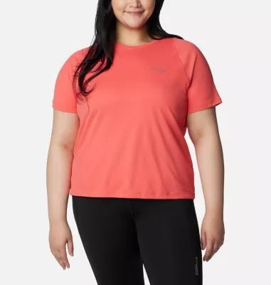 Columbia Womens Summit Valley Short Sleeve Crew - Plus Size- Product Image