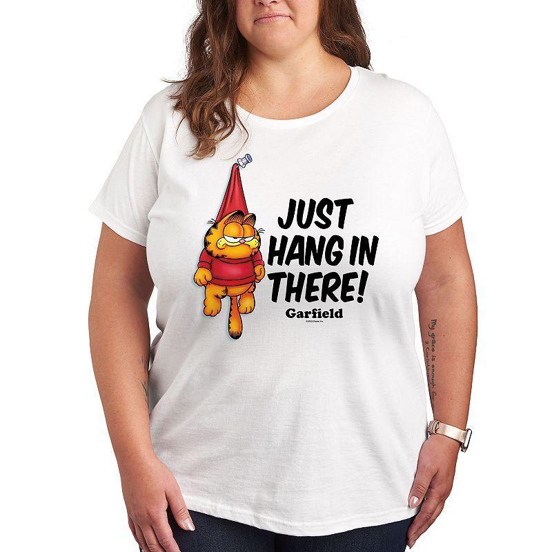 Plus Garfield Just Hang In There Graphic Tee, Womens Product Image