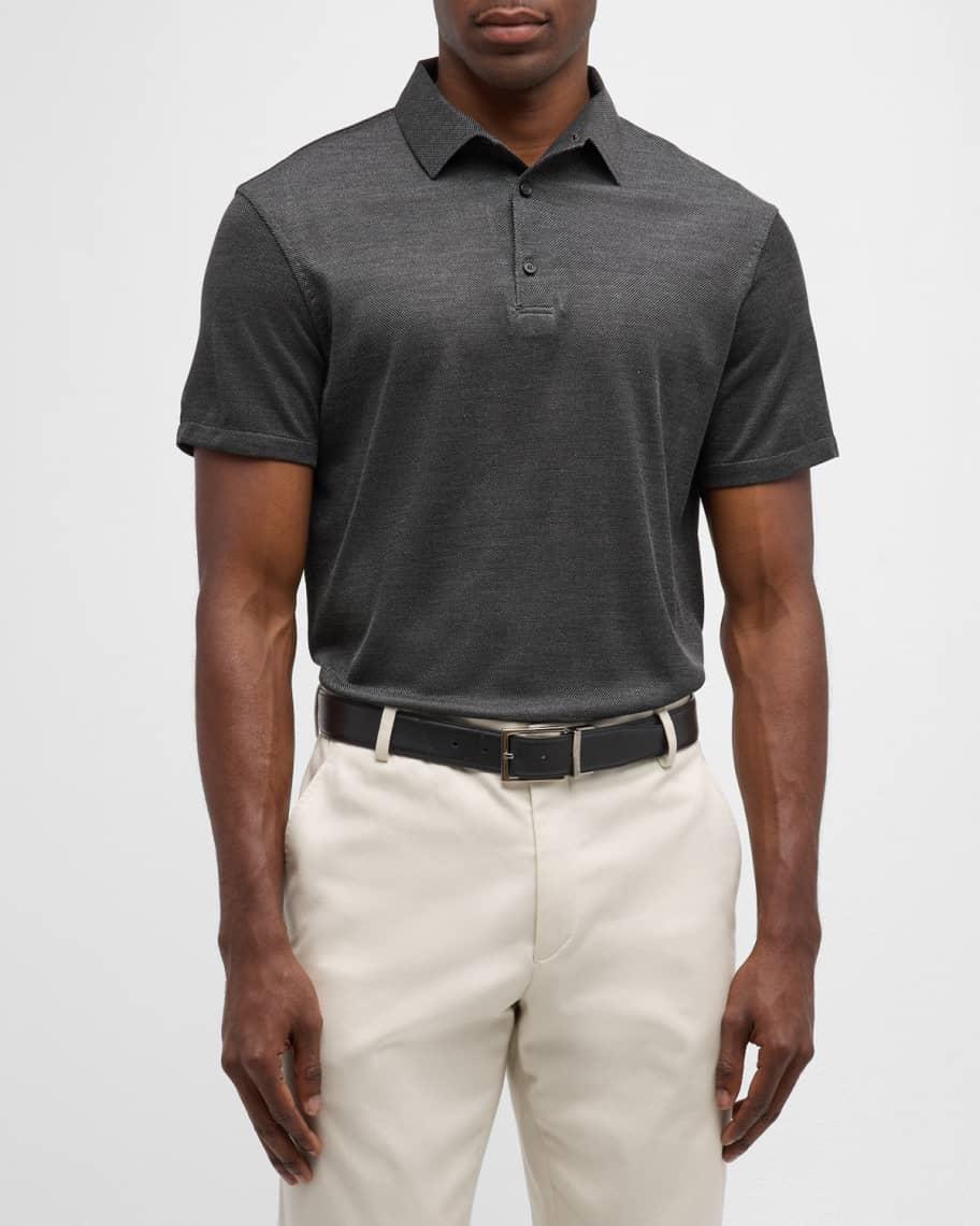 Mens Silk Polo Shirt Product Image