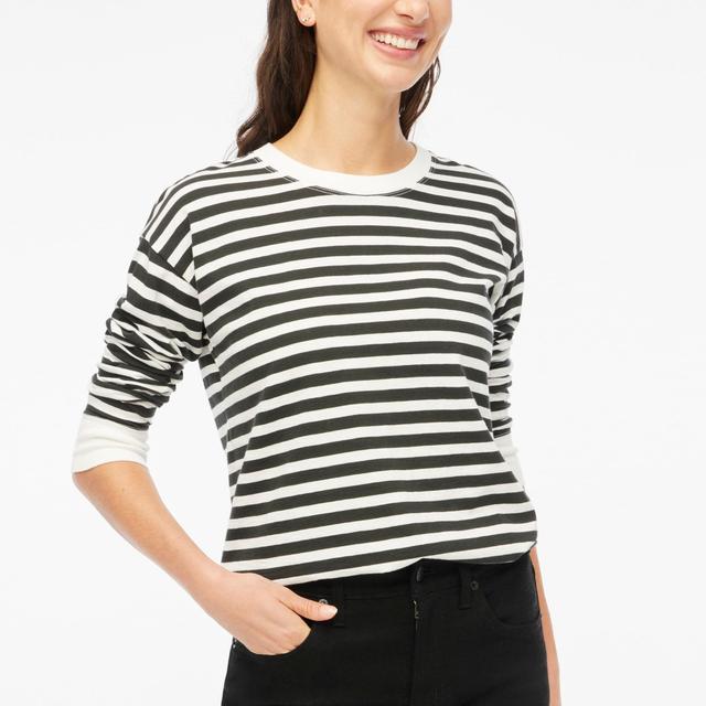 Long-sleeve striped tee Product Image