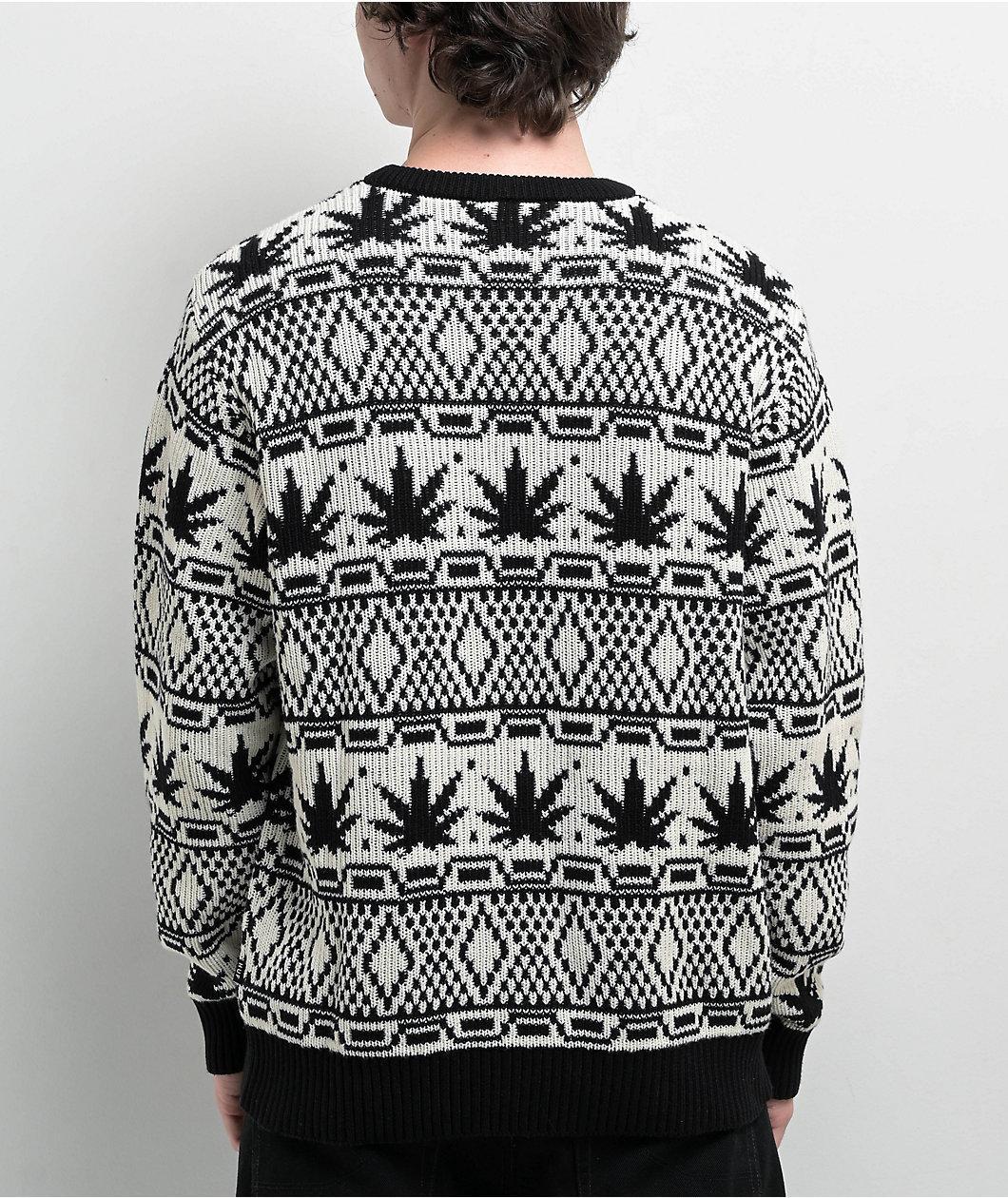 HUF Apres White & Black Sweater Product Image