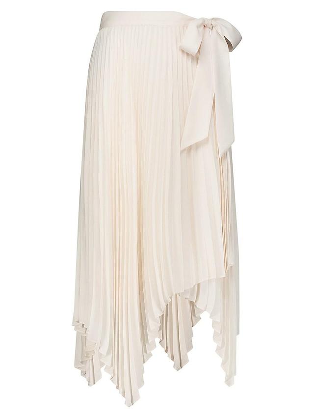 Womens Pleated Midi-Skirt Product Image