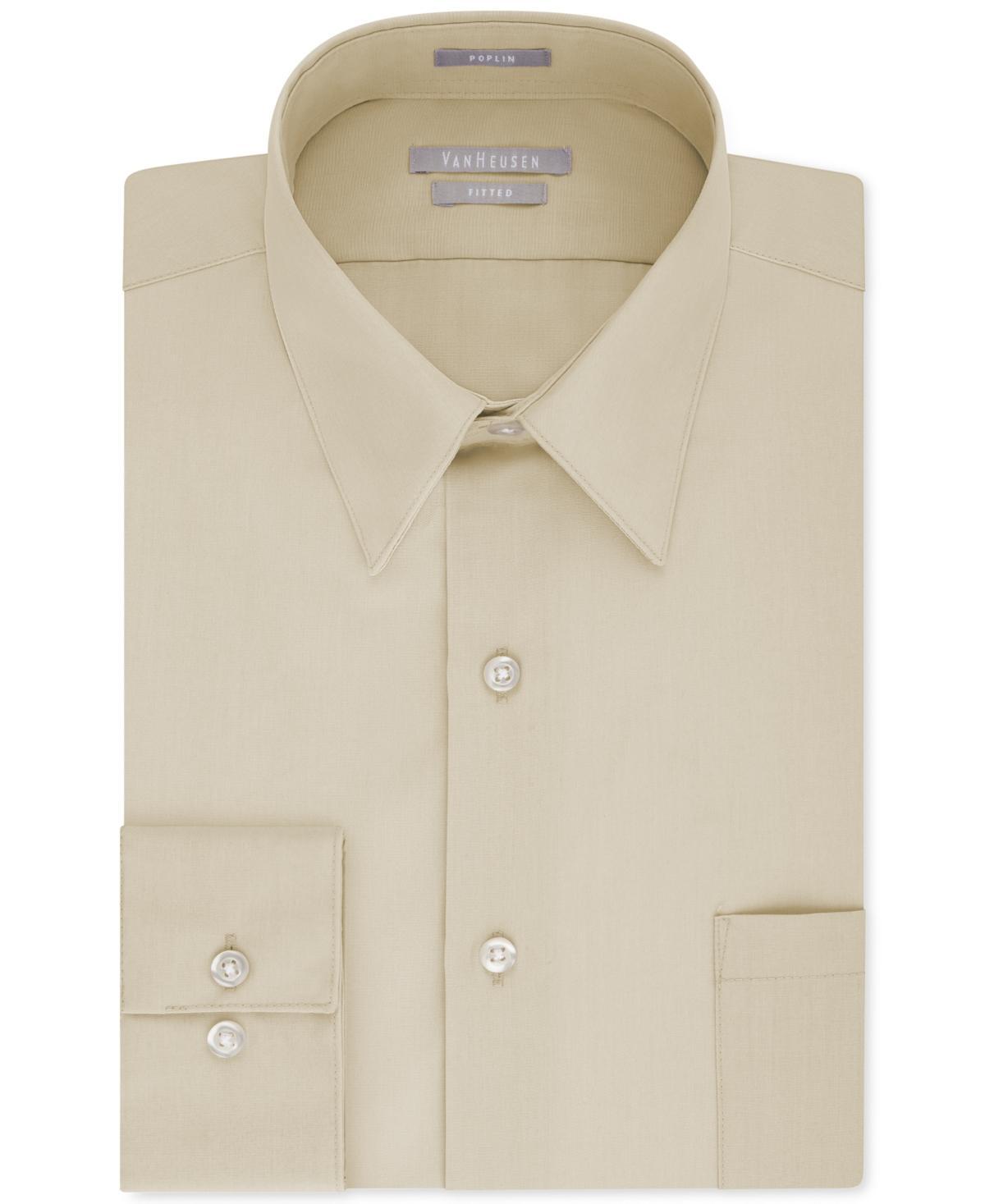 Mens Van Heusen Poplin Short Sleeve Dress Shirt Product Image