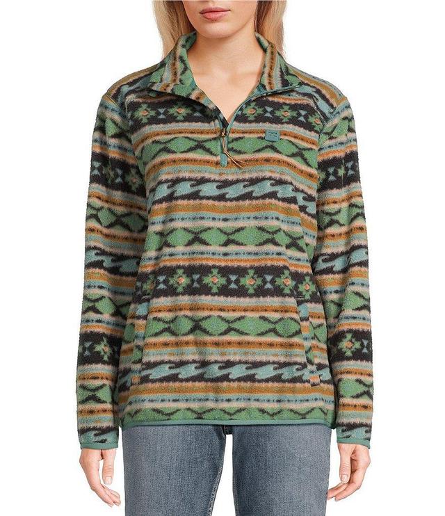 Billabong Boundary Mock 3 Striped Quarter Zip Fleece Pullover Product Image