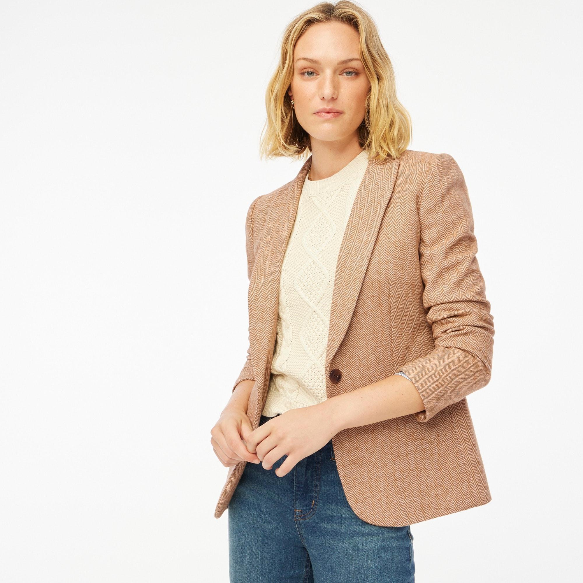 Herringbone wool-blend Holland blazer Product Image