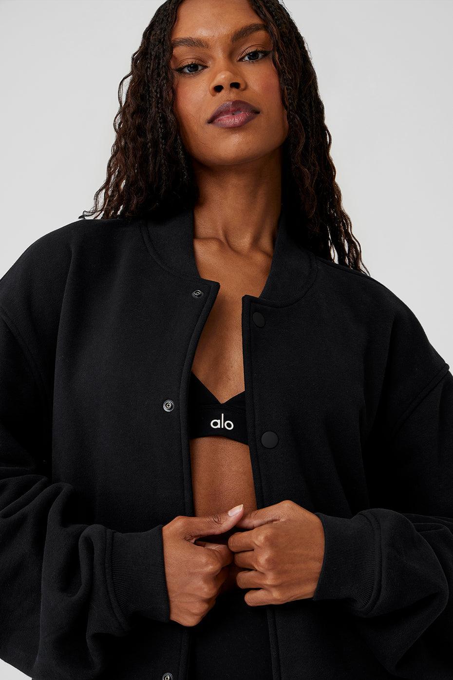 Renown Varsity Jacket - Black Female Product Image