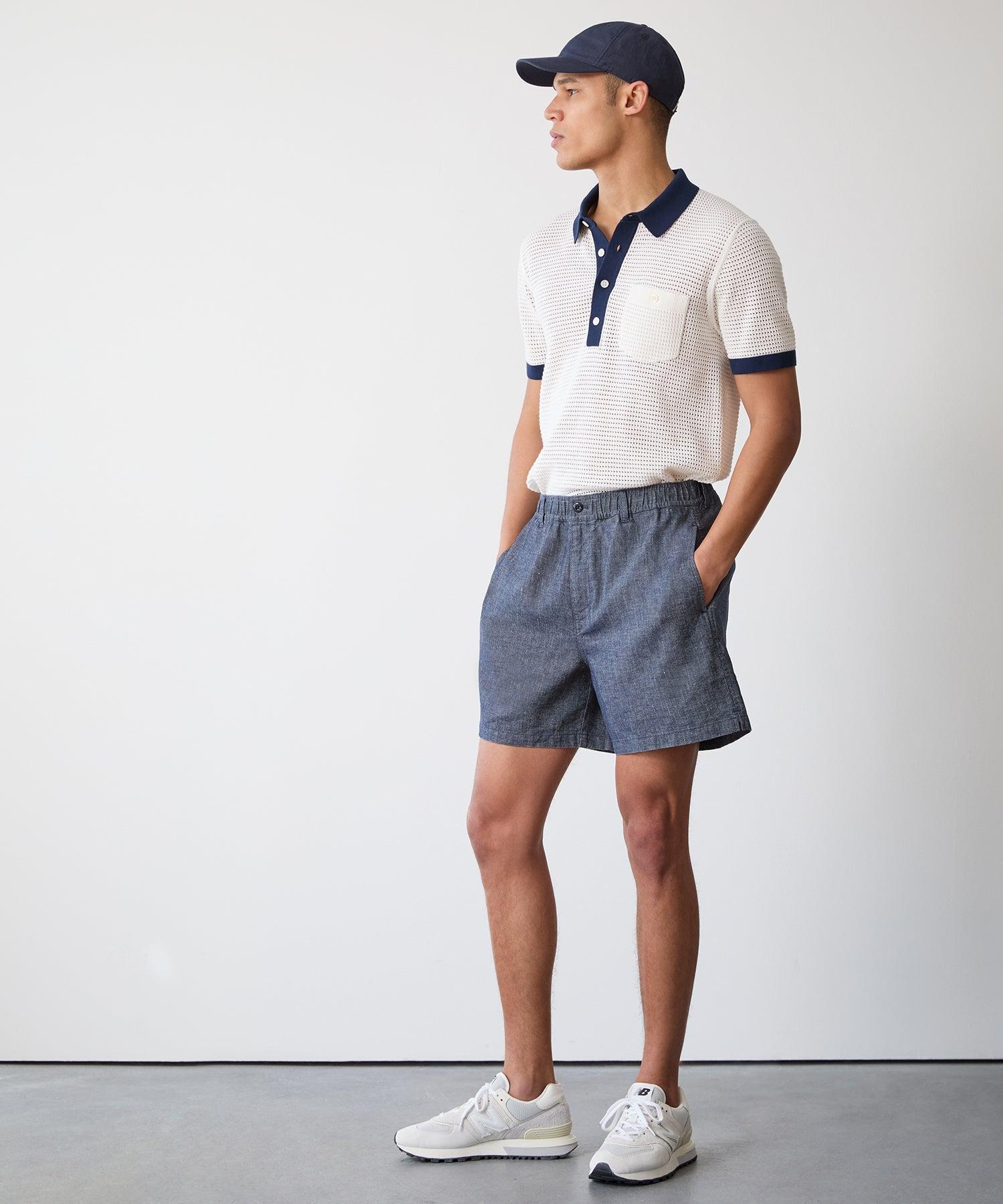 5" Linen Beachcomber Short in Chambray Product Image