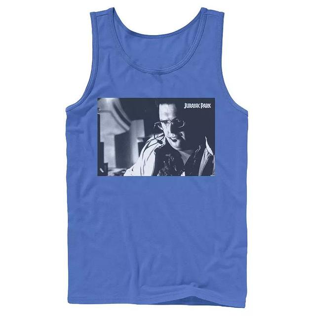 Mens Jurassic Park Dennis Nedry Computer Work Graphic Tank Top Product Image