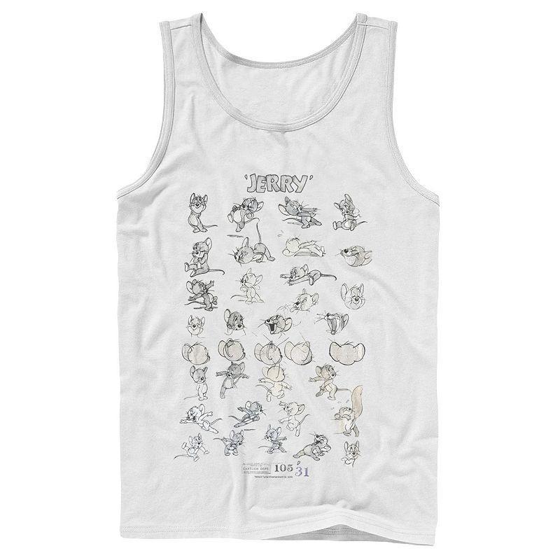 Mens Tom And Jerry Character Art Tank Top, Mens Product Image