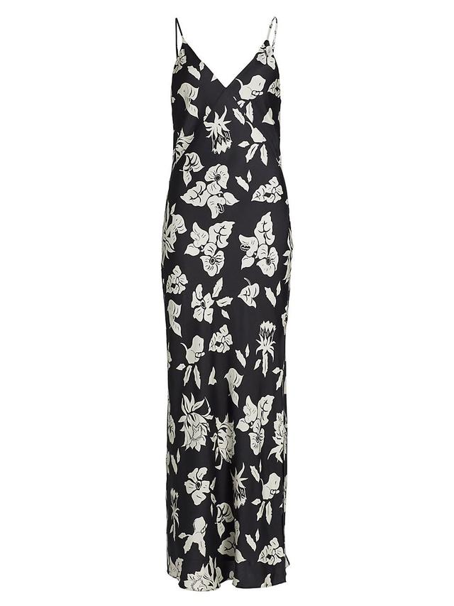 Womens Larissa Floral Silk-Blend Maxi Dress Product Image