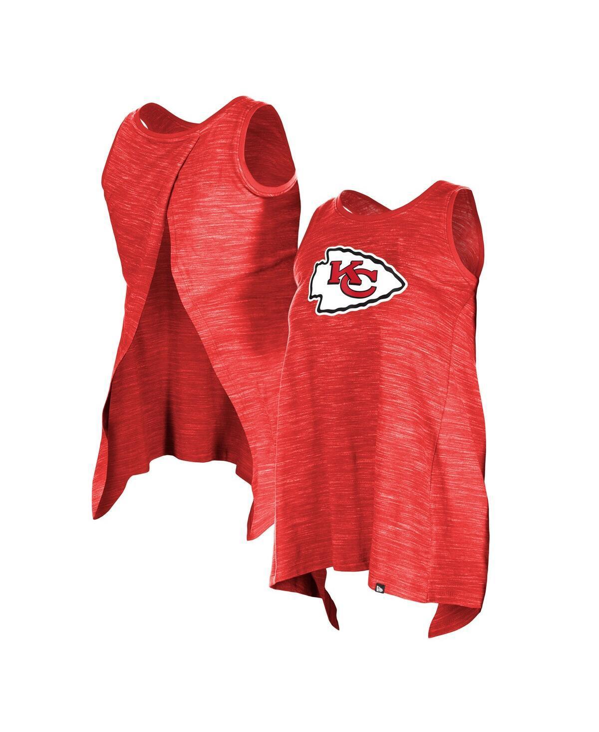 Womens New Era Kansas City Chiefs Plus Size Space Dye Active Tank Top Product Image