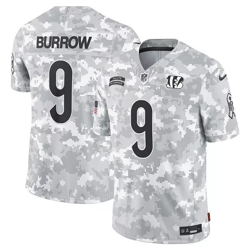 Mens Nike Joe Burrow Arctic Camo Cincinnati Bengals 2024 Salute to Service Limited Jersey Product Image