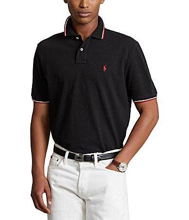 Polo Ralph Lauren Classic Fit Tipped Mesh Short Sleeve Polo Shirt Product Image