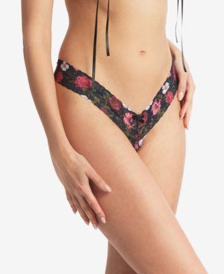 Hanky Panky Womens Printed Open Gusset Thong Underwear Product Image