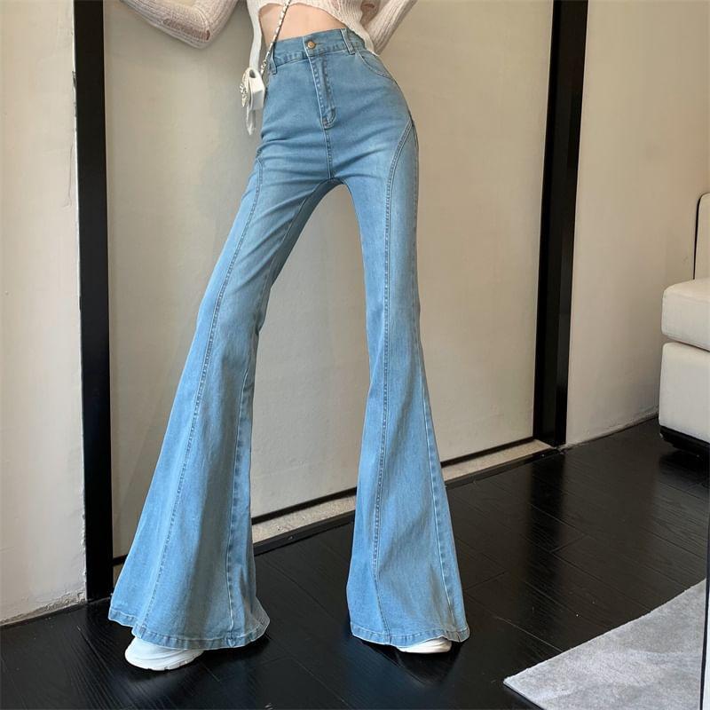 High Rise Flared Jeans Product Image